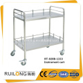 RT-028B-1333 Medicine Utility Delivery Hand Cart Trolley With Brake Caster